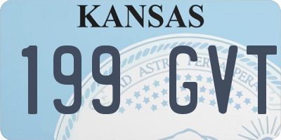 KS license plate 199GVT
