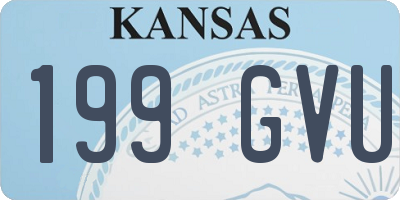 KS license plate 199GVU