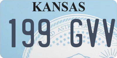 KS license plate 199GVV