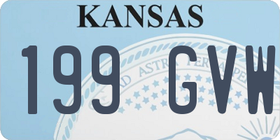 KS license plate 199GVW