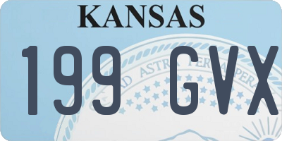 KS license plate 199GVX