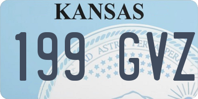 KS license plate 199GVZ