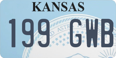 KS license plate 199GWB