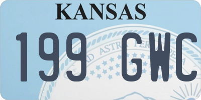 KS license plate 199GWC