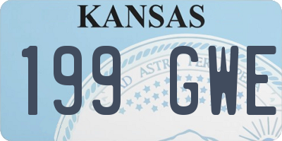 KS license plate 199GWE
