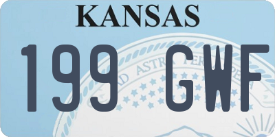 KS license plate 199GWF