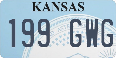 KS license plate 199GWG