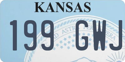 KS license plate 199GWJ