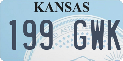 KS license plate 199GWK