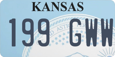KS license plate 199GWW