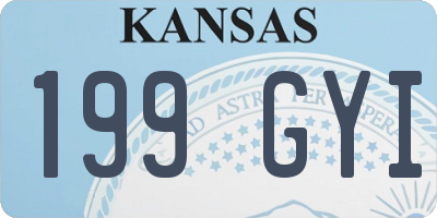 KS license plate 199GYI