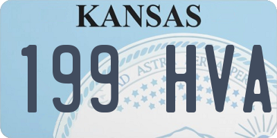 KS license plate 199HVA