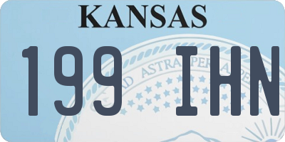 KS license plate 199IHN