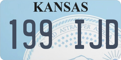 KS license plate 199IJD