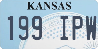 KS license plate 199IPW