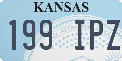 KS license plate 199IPZ