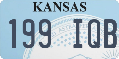 KS license plate 199IQB
