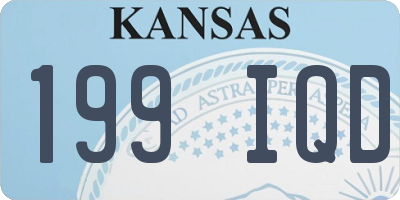 KS license plate 199IQD