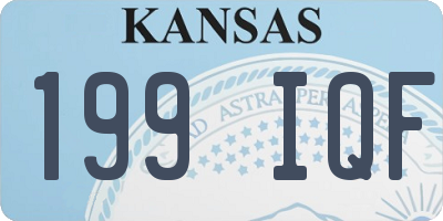 KS license plate 199IQF