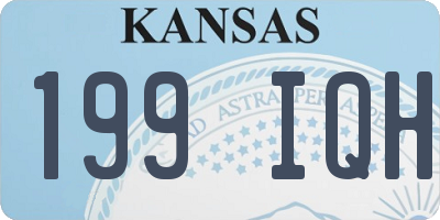 KS license plate 199IQH