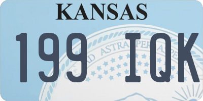 KS license plate 199IQK