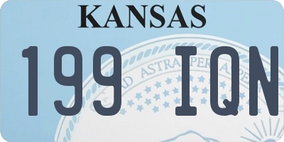 KS license plate 199IQN