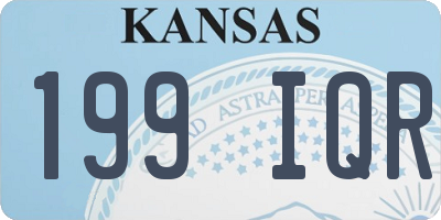 KS license plate 199IQR