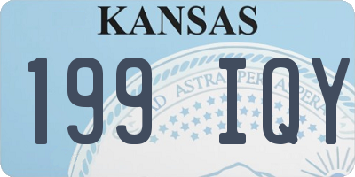 KS license plate 199IQY