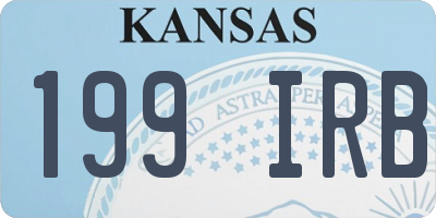 KS license plate 199IRB