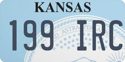 KS license plate 199IRC