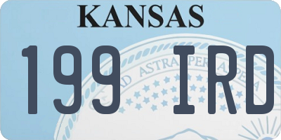 KS license plate 199IRD