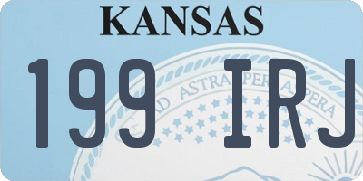 KS license plate 199IRJ