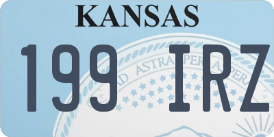 KS license plate 199IRZ