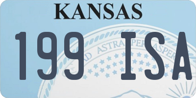 KS license plate 199ISA