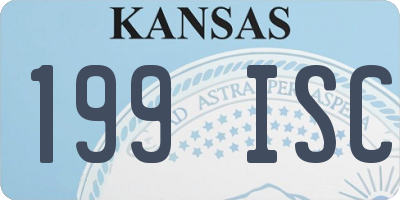 KS license plate 199ISC