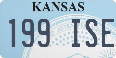 KS license plate 199ISE