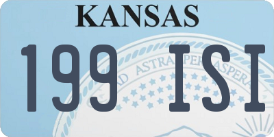 KS license plate 199ISI