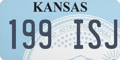 KS license plate 199ISJ