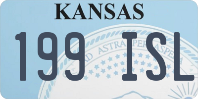 KS license plate 199ISL