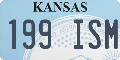 KS license plate 199ISM