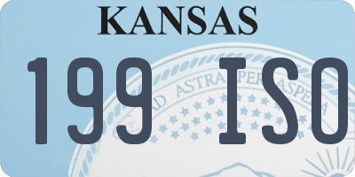 KS license plate 199ISO