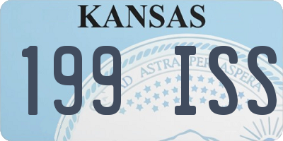 KS license plate 199ISS