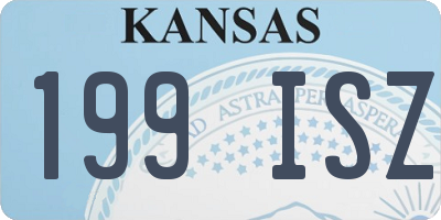 KS license plate 199ISZ
