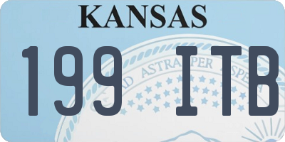 KS license plate 199ITB