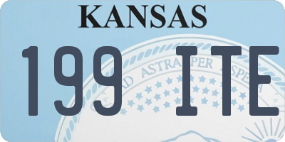 KS license plate 199ITE