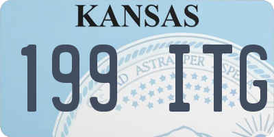 KS license plate 199ITG