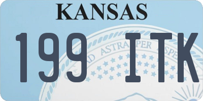 KS license plate 199ITK