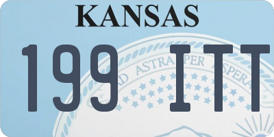 KS license plate 199ITT