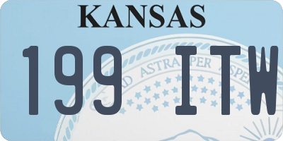 KS license plate 199ITW
