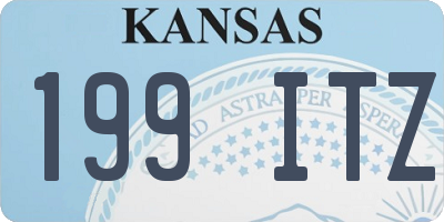 KS license plate 199ITZ
